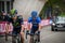 Sestriere, Italy 30 May 2015; Group of Professional Cyclists tackles the last climb before arriva