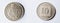 Set of 10 agorot aluminum-bronze coin of Israel