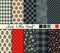 Set of 10 simple seamless patterns.