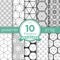 Set of 10 Vector Seamless Geometric Lines Pattern Backgrounds fo