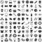 Set of 100 general various icons for your use