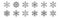 Set of 12 snowflakes icons. outline thin line icons such as snowflake, snowflake, snowflake