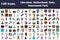 Set of 120 Education, Motherhood, Baby, Amusement Park icons