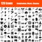 Set of 120 icons. Party, Music, Cinema