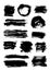 Set of 13 scribble elements isolated