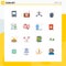 Set of 16 Modern UI Icons Symbols Signs for dream, big, app, mouse, development