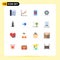 Set of 16 Modern UI Icons Symbols Signs for game, laptop, setting, chess, making