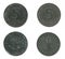 Set of 2 (two) different years vintage Austrian 5 Groschen zinc coins lot 1948, 1966 year, Austria