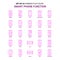 Set of 25 Feminish Smart phone functions Flat Color Pink Icon se