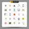 Set of 25 Modern UI Icons Symbols Signs for data, mobile, capitol, festival, event