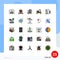 Set of 25 Modern UI Icons Symbols Signs for education, office, electronic, table, desk