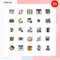 Set of 25 Modern UI Icons Symbols Signs for html, mac, symbol, favorite, tree