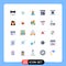 Set of 25 Modern UI Icons Symbols Signs for website, page, luxury, internet, medical