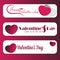 Set of 3 Valentine Message banner ads