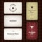 Set of 5 detailed business cards