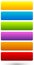 Set of 6 colorful, vivid button, banner backgrounds with blank s