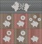 Set 7 icons piggy bank
