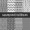 Set of 8 decorative knit seamless patterns.