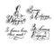 Set of 8 March ukrainian hand written lettering holiday