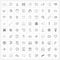 Set of 81 Simple Line Icons for Web and Print such as diagram, under, burning, road, block