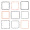 Set of 9 decorative square frames