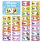 Set ABC flash cards. Alphabet for kids. Learning letters. Education developing worksheet. Activity page for study English. Color