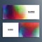 Set of abstract blurred multicolored horizontal banners with blurred color gradients. Bright color smoke backgrounds.
