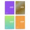 Set of Abstract Cards with Layers Overlap. Applicable for Covers, Placards, Posters, Flyers and Banner Designs.