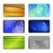 Set abstract colored drapery background