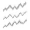 Set of Abstract financial chart with uptrend line graph in stock market. black and white.growing income, schedule