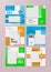 set of abstract modern slides editable social media & digital marketing banner template