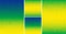 Set of Abstract pixel digital background using Brazil flag colors, A4 size, square format.