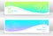 Set abstract summer marine banners