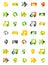 Set of abstract universal web icons, business