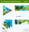 Set of Abstract vector design elements for graphic layout. Modern business background template