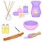 Set of accessories for aromatherapy