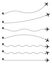 Set of airplane route dotted lines vector illustration