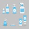 Set of Alcohol Gel, Alcohol Spray, Soap, Liquid Soap