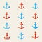 Set of anchor symbols. Vector