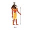 Set, Ancient Egyptian god. Old Egypts deity of deserts, disorder, violence. Mythology character with animal head