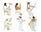 A set of Ancient Greek gods and goddesses