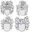 Set of aristocratic emblems No4