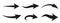 Set arrow icons. Different black arrows sign â€“ vector