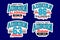 Set Auburn Alabama vintage college varsity badge labels