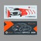 Set of auto repair service banner, poster, flyer. Car service business layout templates.