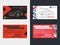 Set of Automotive Service business cards layout templates.