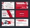 Set of Automotive Service business cards layout templates. Create your own business cards.