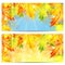 Set of autumn backgrounds