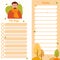 Set - Autumn planner with a bearded man in a scarf and autumn leaves Against background with an autumn landscape. Set of