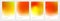 Set of autumn vibrant blurred backgrounds with bright color gradients.